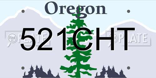 521CHT Oregon License Plate