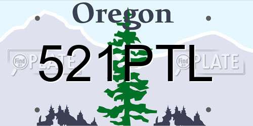 521PTL Oregon License Plate