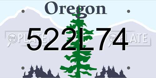522L74 Oregon License Plate