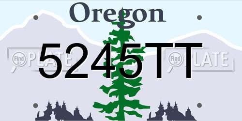5245TT Oregon License Plate
