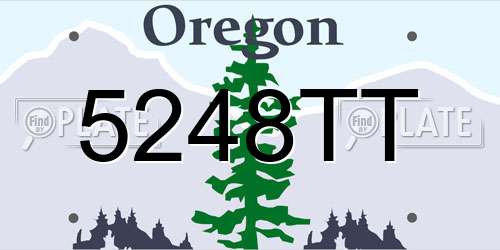 5248TT Oregon License Plate