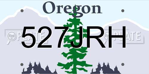 527JRH Oregon License Plate