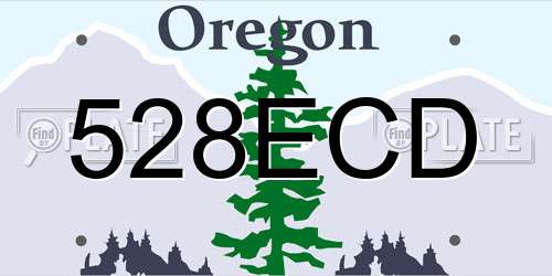 528ECD Oregon License Plate