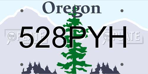 528PYH Oregon License Plate