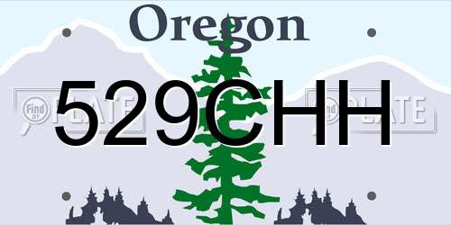 529CHH Oregon License Plate