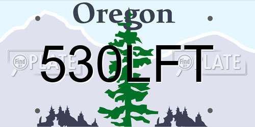 530LFT Oregon License Plate