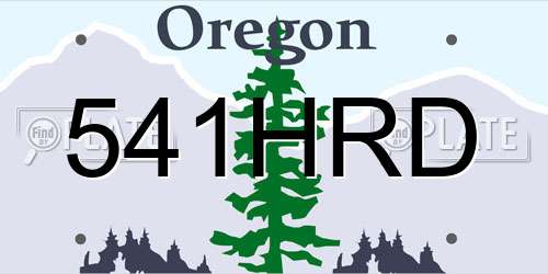 541HRD Oregon License Plate