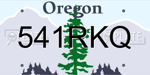 541RKQ Oregon License Plate