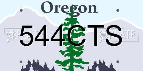 544CTS Oregon License Plate