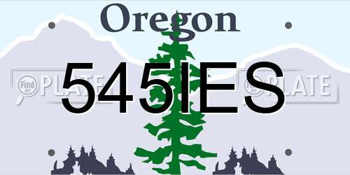 545IES Oregon License Plate