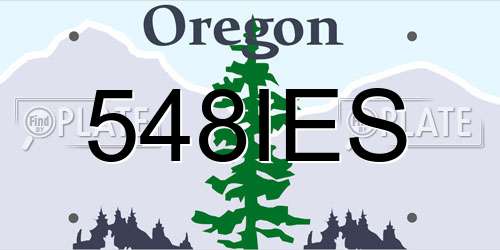 548IES Oregon License Plate