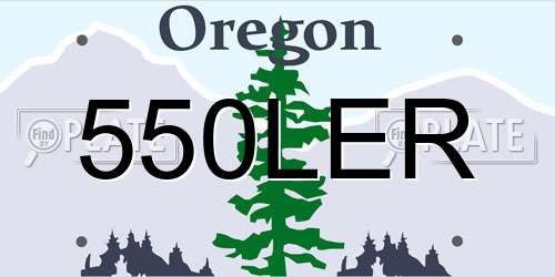 550LER Oregon License Plate