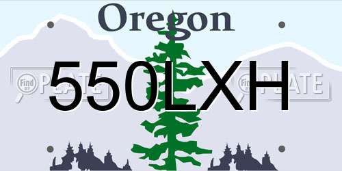 550LXH Oregon License Plate