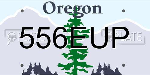 556EUP Oregon License Plate