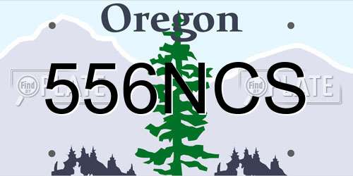 556NCS Oregon License Plate