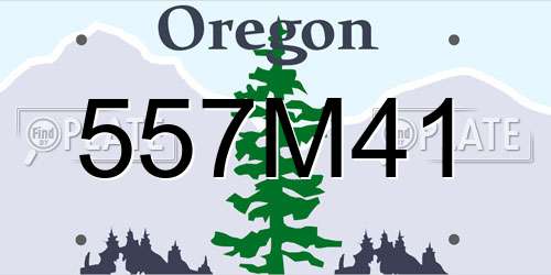557M41 Oregon License Plate