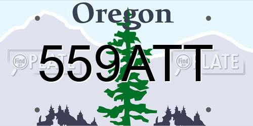 559ATT Oregon License Plate