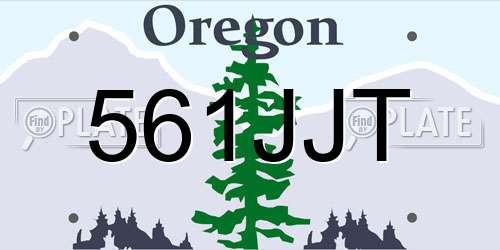 561JJT Oregon License Plate