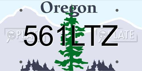 561LTZ Oregon License Plate