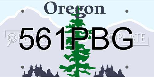 561PBG Oregon License Plate