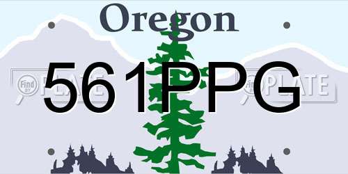 561PPG Oregon License Plate