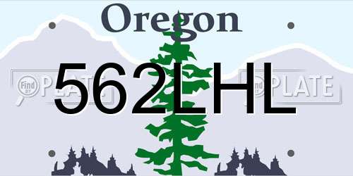 562LHL Oregon License Plate