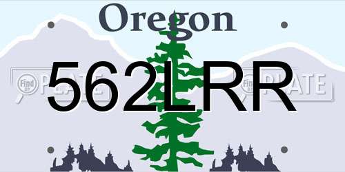 562LRR Oregon License Plate