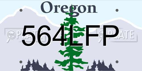 564LFP Oregon License Plate