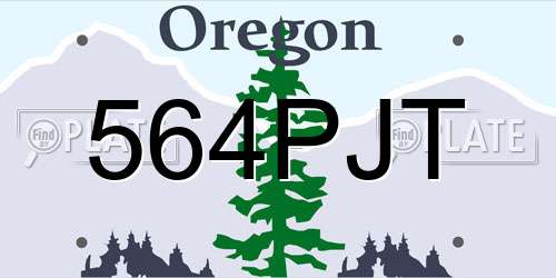 564PJT Oregon License Plate