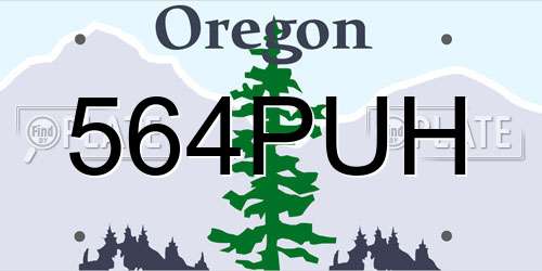 564PUH Oregon License Plate