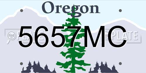 5657MC Oregon License Plate