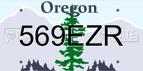 569EZR Oregon License Plate