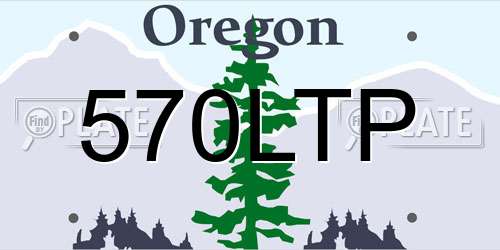 570LTP Oregon License Plate