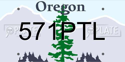 571PTL Oregon License Plate