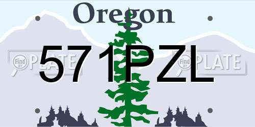571PZL Oregon License Plate