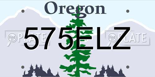 575ELZ Oregon License Plate