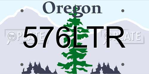576LTR Oregon License Plate