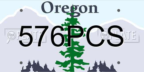 576PCS Oregon License Plate