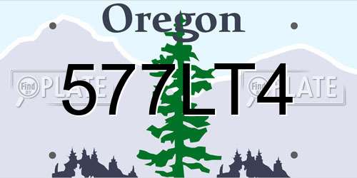 577LT4 Oregon License Plate