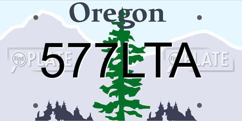 577LTA Oregon License Plate