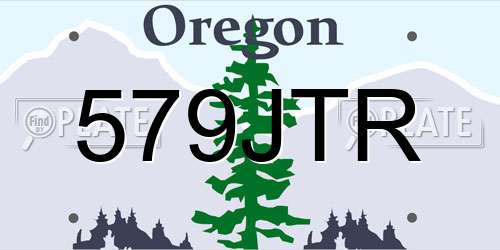 579JTR Oregon License Plate