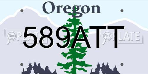 589ATT Oregon License Plate