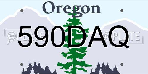 590DAQ Oregon License Plate