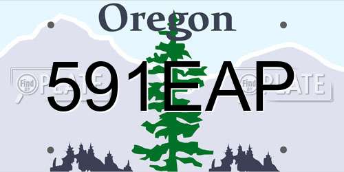 591EAP Oregon License Plate