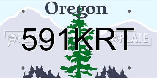 591KRT Oregon License Plate