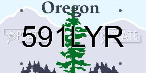 591LYR Oregon License Plate