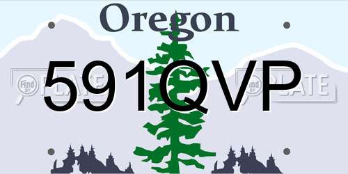591QVP Oregon License Plate