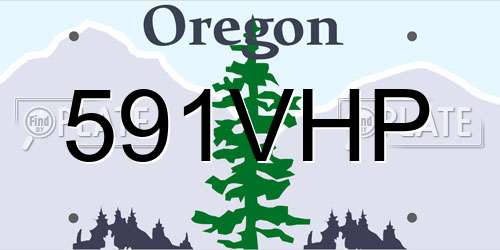 591VHP Oregon License Plate