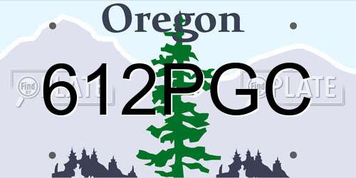 612PGC Oregon License Plate