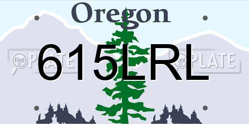 615LRL Oregon License Plate